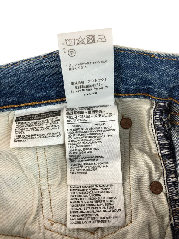 【中古品】【メンズ】 DENIM TEARS デニムティアーズ × LEVI'S リーバイス 501 COTTON WREATH JEANS 501 コットンリースジーンズ 153-251028-rt-10-tag サイズ：W28 カラー：ライトインディゴ 万代Net店