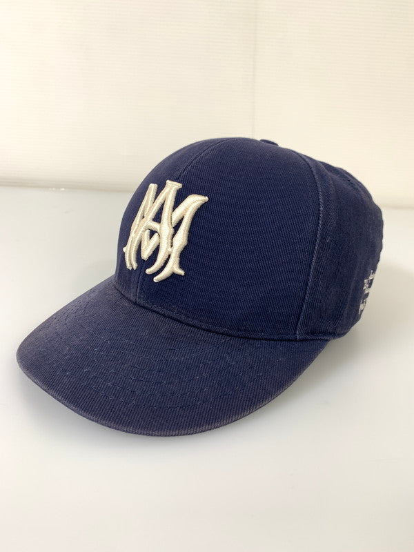 【中古品】【メンズ】 AMIRI アミリ 23SS MA FLEXFIT CAP キャップ 帽子 185-250625-AS-2-min サイズ：S カラー：ネイビー 万代Net店