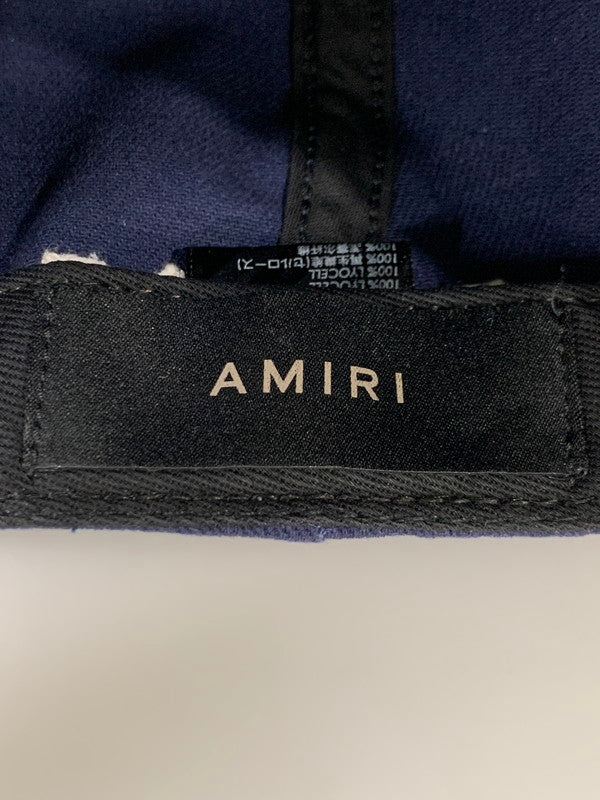 【中古品】【メンズ】 AMIRI アミリ 23SS MA FLEXFIT CAP キャップ 帽子 185-250625-AS-2-min サイズ：S カラー：ネイビー 万代Net店