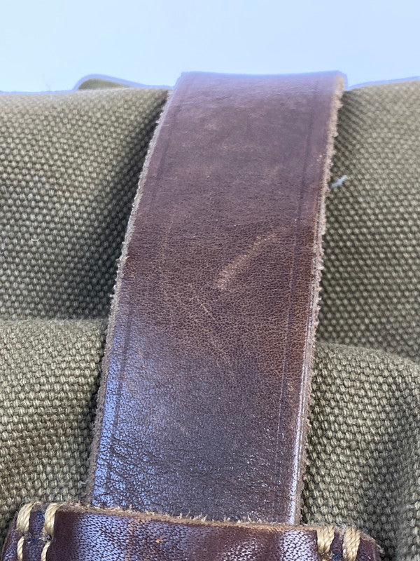 【中古品】【メンズ】 RALPH LAUREN ラルフローレン 90S 2WAY SHOULDER BAG ショルダーバッグ カバン 188-250625-AS-28-min カラー：グリーン/ブラウン 万代Net店