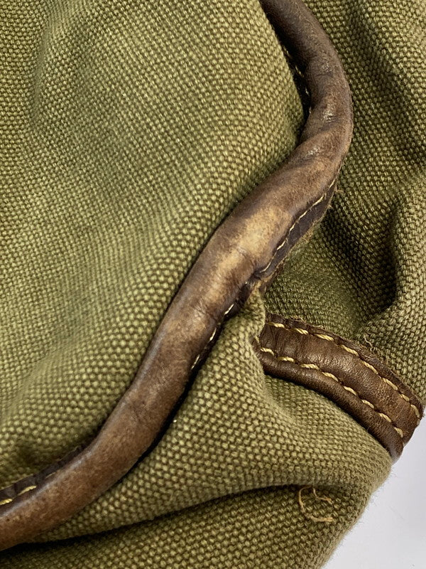【中古品】【メンズ】 RALPH LAUREN ラルフローレン 90S 2WAY SHOULDER BAG ショルダーバッグ カバン 188-250625-AS-28-min カラー：グリーン/ブラウン 万代Net店