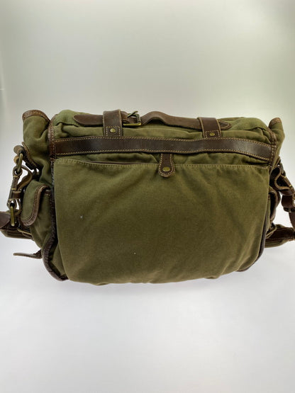 【中古品】【メンズ】 RALPH LAUREN ラルフローレン 90S 2WAY SHOULDER BAG ショルダーバッグ カバン 188-250625-AS-28-min カラー：グリーン/ブラウン 万代Net店