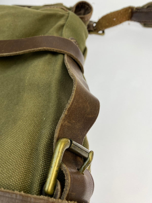 【中古品】【メンズ】 RALPH LAUREN ラルフローレン 90S 2WAY SHOULDER BAG ショルダーバッグ カバン 188-250625-AS-28-min カラー：グリーン/ブラウン 万代Net店