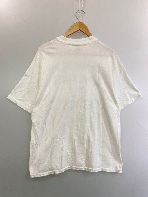【中古品】【メンズ】 HANES ヘインズ 90S NOBODY KNOWS I'M ELVIS PRINT TEE Tシャツ トップス 146-250710-ks-38-min サイズ：XL カラー：ホワイト 万代Net店