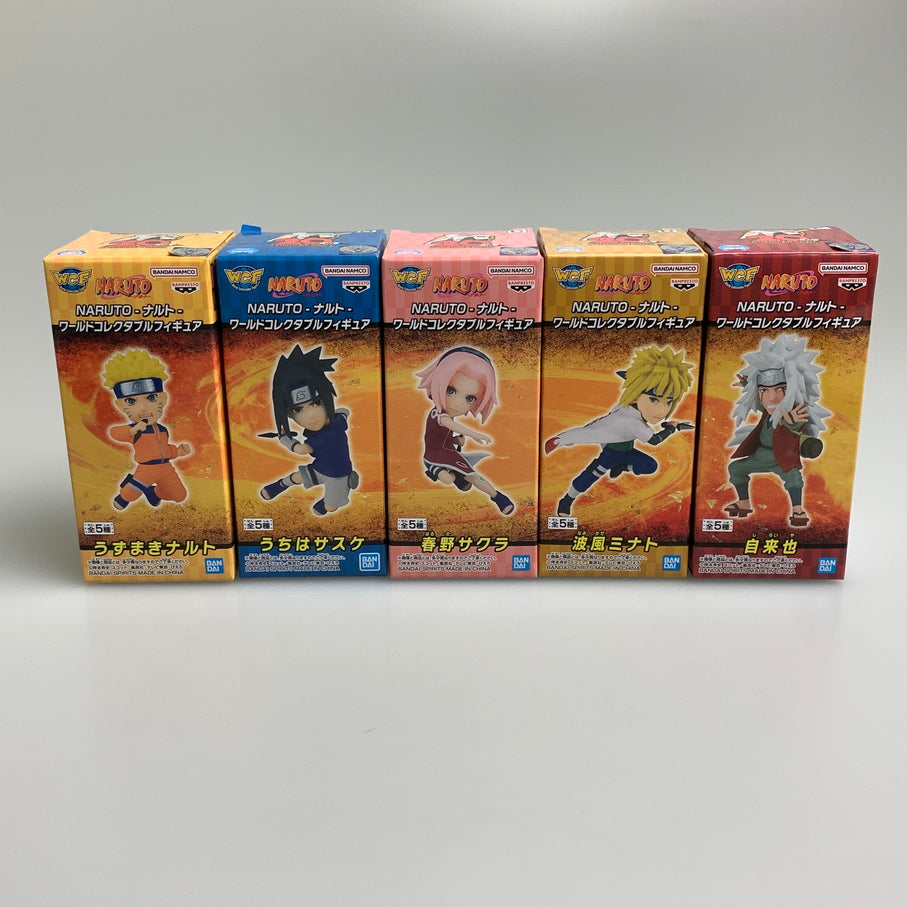 【中古品】 NARUTO ナルト ワールドコレクタブルフィギュア WCF ５種セット ナルト、サスケなど 051-260514-SH-05-min 万代Net店