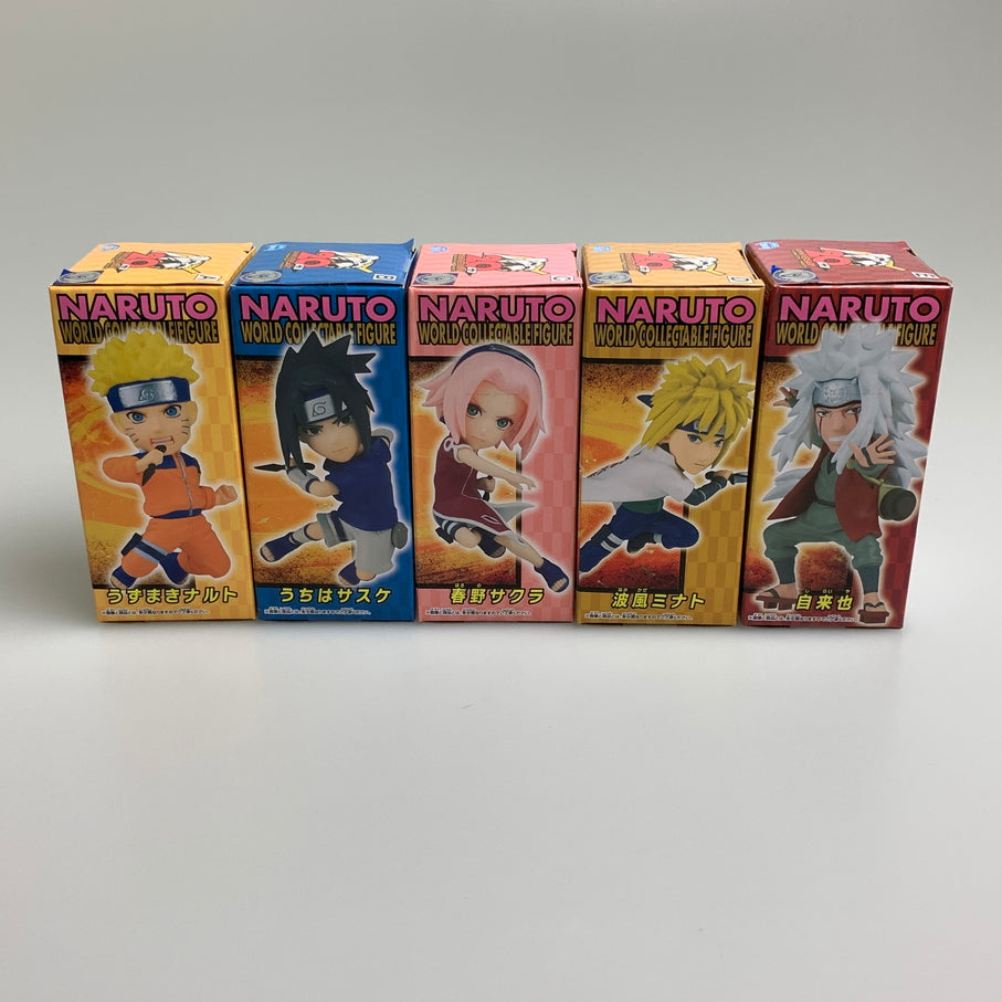 【中古品】 NARUTO ナルト ワールドコレクタブルフィギュア WCF ５種セット ナルト、サスケなど 051-260514-SH-05-min 万代Net店
