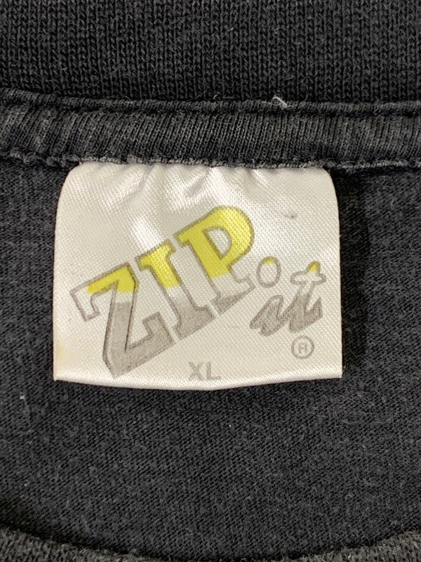 【中古品】【メンズ】 ZIP IT LONDON ジップイットロンドン 90S ANIMAL PRINT SHIRT 90年代 アニマル プリント Tシャツ トップス 146-250616-jt-12-min サイズ：XL カラー：ブラック 万代Net店