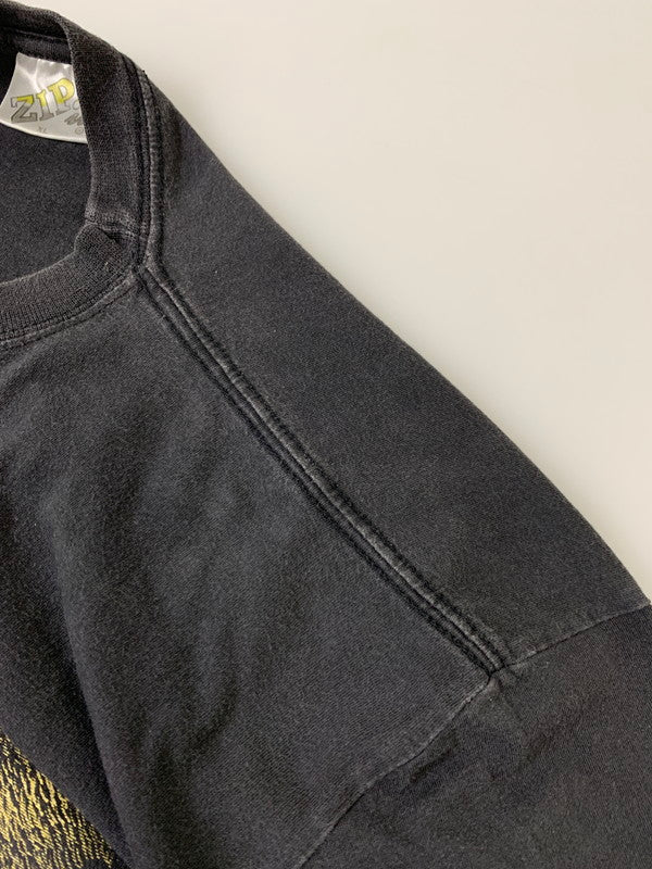 【中古品】【メンズ】 ZIP IT LONDON ジップイットロンドン 90S ANIMAL PRINT SHIRT 90年代 アニマル プリント Tシャツ トップス 146-250616-jt-12-min サイズ：XL カラー：ブラック 万代Net店