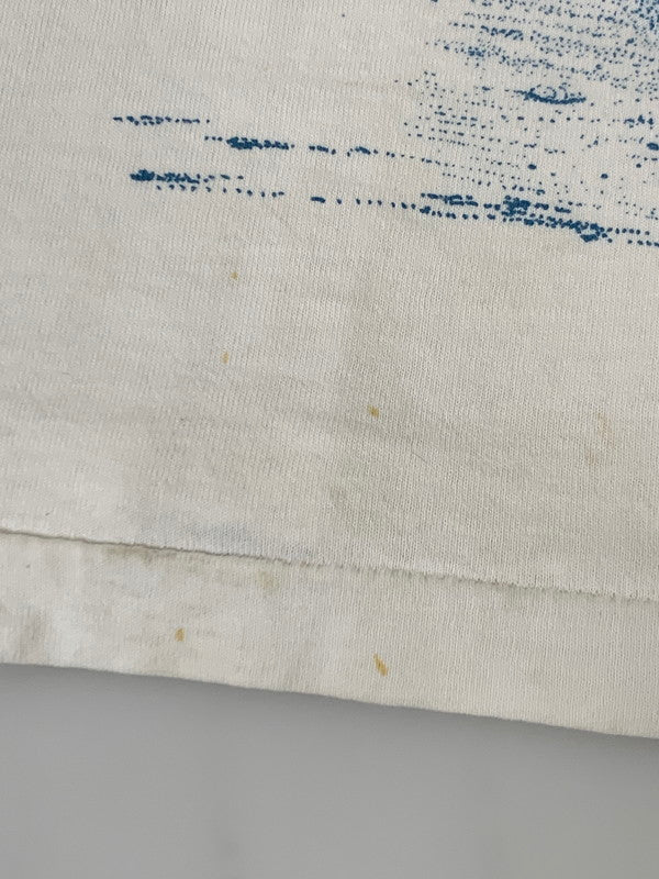 【中古品】【メンズ】 ANNA MARIA ISLAND 80S PICTURE PRINT SHIRT アンナマリアアイランド 80年代 ピクチャー プリント Tシャツ トップス 146-250616-jt-11-min サイズ：XL カラー：ホワイト 万代Net店