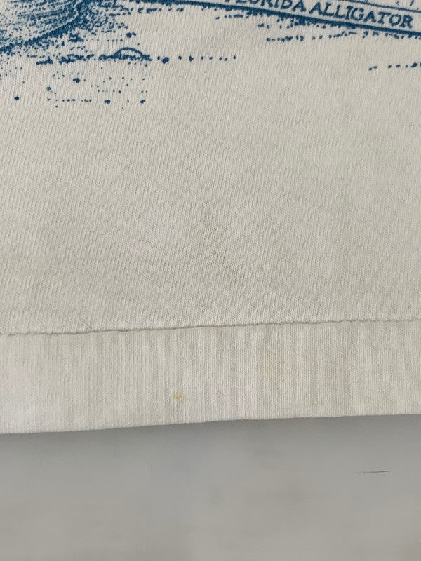 【中古品】【メンズ】 ANNA MARIA ISLAND 80S PICTURE PRINT SHIRT アンナマリアアイランド 80年代 ピクチャー プリント Tシャツ トップス 146-250616-jt-11-min サイズ：XL カラー：ホワイト 万代Net店