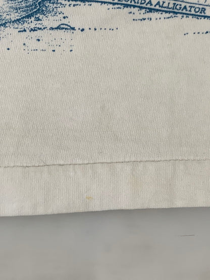 【中古品】【メンズ】 ANNA MARIA ISLAND 80S PICTURE PRINT SHIRT アンナマリアアイランド 80年代 ピクチャー プリント Tシャツ トップス 146-250616-jt-11-min サイズ：XL カラー：ホワイト 万代Net店