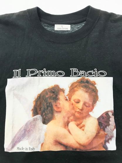 【中古品】【メンズ】 WILLIAM BOUGUEREAU ウィリアム アドルフ ブグロー FIRST KISS ART S/S TEE ファースト キス アート Tシャツ 半袖Tシャツ アートプリント トップス 146-260511-ty-03-tagh サイズ：L カラー：ブラック 万代Net店