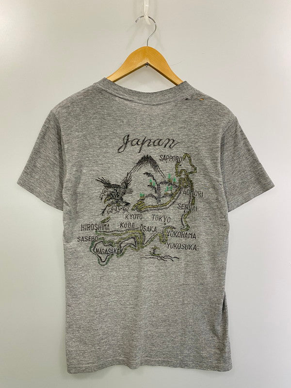 【現状渡し品】【メンズ】 VINTAGE 80-90S JAPAN MAP SOUVENIR TEE ショートスリーブ 146-250617-AS-33-min サイズ：S カラー：グレー 万代Net店