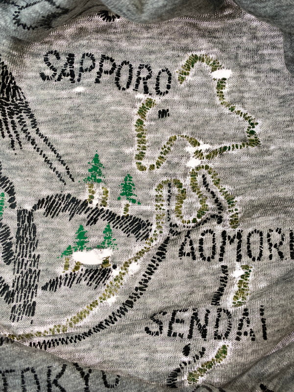 【現状渡し品】【メンズ】 VINTAGE 80-90S JAPAN MAP SOUVENIR TEE ショートスリーブ 146-250617-AS-33-min サイズ：S カラー：グレー 万代Net店
