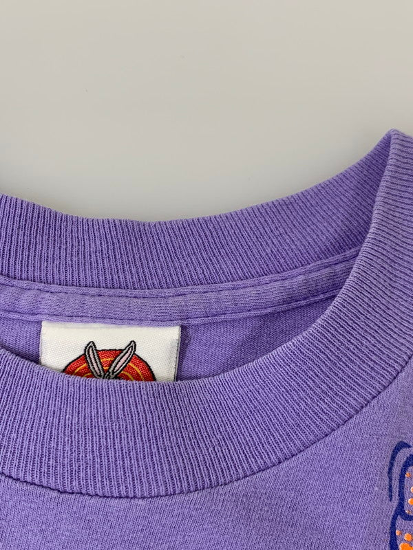 【中古品】【メンズ】 LOONEY TUNES ルーニー・テューンズ 90S NOT IN THIS LIFE TIME TEE 90年代 プリントTシャツ トップス 146-250616-jt-14-min カラー：パープル 万代Net店