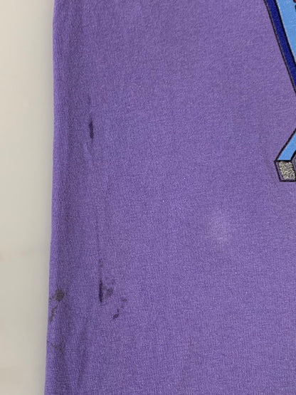 【中古品】【メンズ】 LOONEY TUNES ルーニー・テューンズ 90S NOT IN THIS LIFE TIME TEE 90年代 プリントTシャツ トップス 146-250616-jt-14-min カラー：パープル 万代Net店