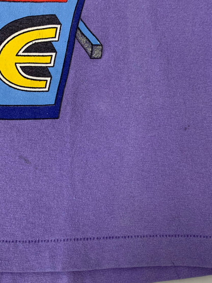 【中古品】【メンズ】 LOONEY TUNES ルーニー・テューンズ 90S NOT IN THIS LIFE TIME TEE 90年代 プリントTシャツ トップス 146-250616-jt-14-min カラー：パープル 万代Net店