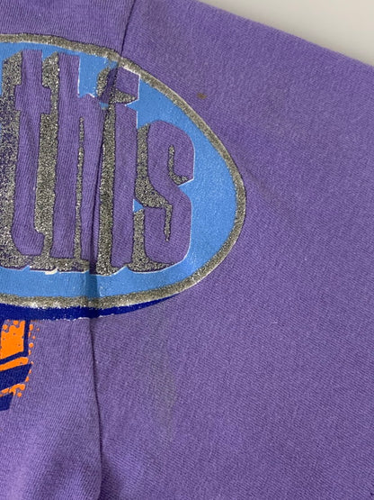 【中古品】【メンズ】 LOONEY TUNES ルーニー・テューンズ 90S NOT IN THIS LIFE TIME TEE 90年代 プリントTシャツ トップス 146-250616-jt-14-min カラー：パープル 万代Net店