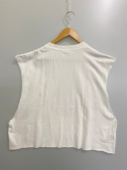 【中古品】【メンズ】 STUDIO Q 90's SUNFLOWER TEE スタジオ キュー 90年代 サンフラワー カットオフTシャツ トップス 146-250613-yn-26-min サイズ：XL カラー：ホワイト 万代Net店