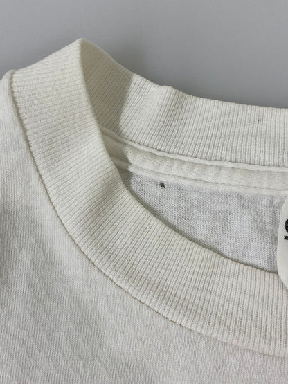 【中古品】【メンズ】 STUDIO Q 90's SUNFLOWER TEE スタジオ キュー 90年代 サンフラワー カットオフTシャツ トップス 146-250613-yn-26-min サイズ：XL カラー：ホワイト 万代Net店