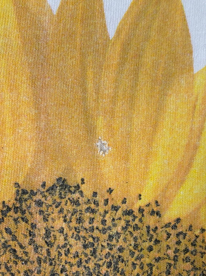 【中古品】【メンズ】 STUDIO Q 90's SUNFLOWER TEE スタジオ キュー 90年代 サンフラワー カットオフTシャツ トップス 146-250613-yn-26-min サイズ：XL カラー：ホワイト 万代Net店