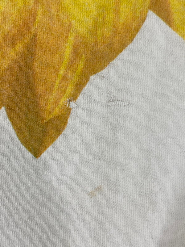 【中古品】【メンズ】 STUDIO Q 90's SUNFLOWER TEE スタジオ キュー 90年代 サンフラワー カットオフTシャツ トップス 146-250613-yn-26-min サイズ：XL カラー：ホワイト 万代Net店