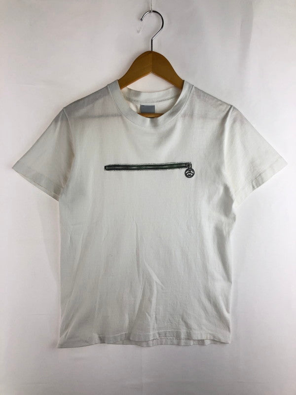 【中古品】【メンズ】 OLD STUSSY オールドステューシー 00'S S/S LINK LOGO ZIP DESIGN TEE 00年代 リンク ロゴ ジップ デザイン Tシャツ 半袖Tシャツ 142-251029-na-15-tag サイズ：S カラー：ホワイト 万代Net店