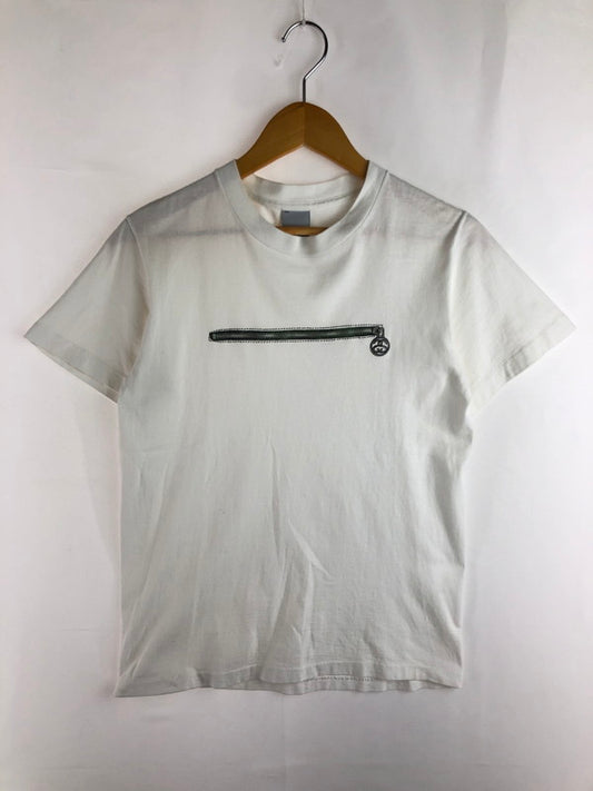 【中古品】【メンズ】 OLD STUSSY オールドステューシー 00'S S/S LINK LOGO ZIP DESIGN TEE 00年代 リンク ロゴ ジップ デザイン Tシャツ 半袖Tシャツ 142-251029-na-15-tag サイズ：S カラー：ホワイト 万代Net店