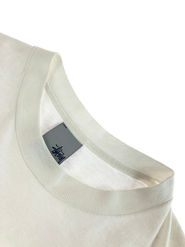 【中古品】【メンズ】 OLD STUSSY オールドステューシー 00'S S/S LINK LOGO ZIP DESIGN TEE 00年代 リンク ロゴ ジップ デザイン Tシャツ 半袖Tシャツ 142-251029-na-15-tag サイズ：S カラー：ホワイト 万代Net店