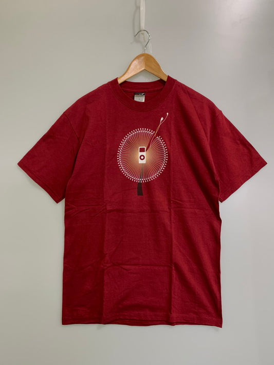 【中古品】【メンズ】 HANES BEEFY-T ヘインズビーフィー APPLE STORE SENDAI アップルストア 2006 IPOD TEE ショートスリーブ 146-250611-AS-51-min サイズ：M カラー：レッド 万代Net店
