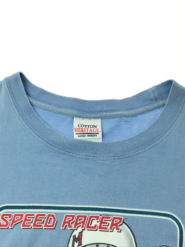 【中古品】【メンズ】 SPEED RACER スピード レーサー 00’s ALWAYS WEAR PROTECTION TEE 2000年代 オールウェイズ プロテクション Tシャツ トップス 146-260430-rt-02-tagh サイズ：L カラー：ライトブルー 万代Net店