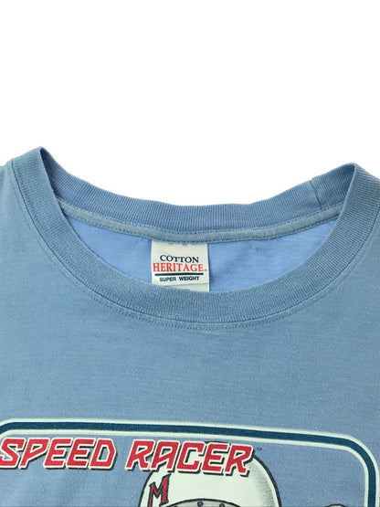 【中古品】【メンズ】 SPEED RACER スピード レーサー 00’s ALWAYS WEAR PROTECTION TEE 2000年代 オールウェイズ プロテクション Tシャツ トップス 146-260430-rt-02-tagh サイズ：L カラー：ライトブルー 万代Net店