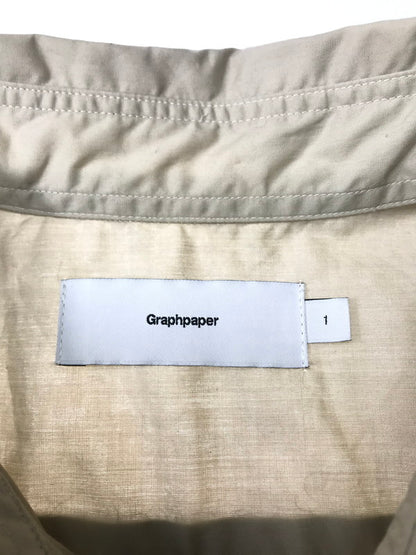 【中古品】【メンズ】 GRAPHPAPER グラフペーパー BROAD REGULAR COLLAR SHIRT GM203-50108B ボードレギュラーカラー シャツ 長袖シャツ トップス 140-251113-rt-07-tag サイズ：1 カラー：グレー系 万代Net店