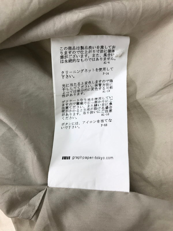 【中古品】【メンズ】 GRAPHPAPER グラフペーパー BROAD REGULAR COLLAR SHIRT GM203-50108B ボードレギュラーカラー シャツ 長袖シャツ トップス 140-251113-rt-07-tag サイズ：1 カラー：グレー系 万代Net店