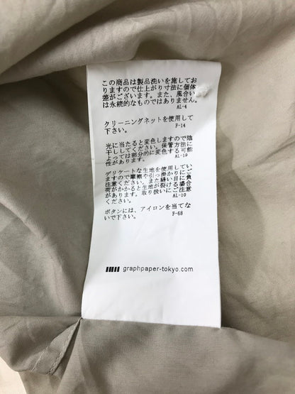 【中古品】【メンズ】 GRAPHPAPER グラフペーパー BROAD REGULAR COLLAR SHIRT GM203-50108B ボードレギュラーカラー シャツ 長袖シャツ トップス 140-251113-rt-07-tag サイズ：1 カラー：グレー系 万代Net店