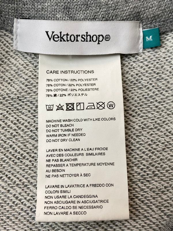 【中古品】【メンズ】 VEKTOR SHOP ベクターショップ BLANK CREW NECK SWEAT スウェット トレーナー 140-250617-AS-27-min サイズ：M カラー：グレー 万代Net店
