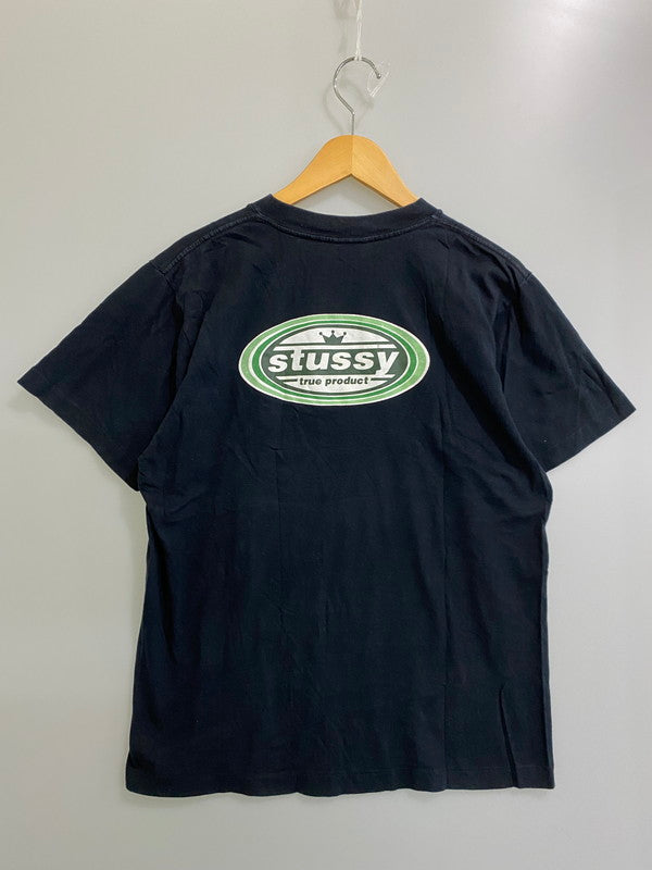 【中古品】【メンズ】 OLD STUSSY 90's TRUE PRODUCT TEE オールドステューシー 90年代 ショートスリーブTシャツ 半袖Tシャツ トップス 146-250613-yn-20-min サイズ：L カラー：ブラック 万代Net店
