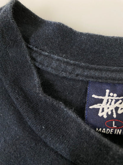 【中古品】【メンズ】 OLD STUSSY 90's TRUE PRODUCT TEE オールドステューシー 90年代 ショートスリーブTシャツ 半袖Tシャツ トップス 146-250613-yn-20-min サイズ：L カラー：ブラック 万代Net店