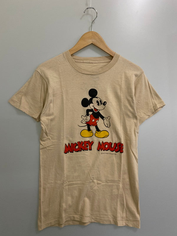 【中古品】【メンズ】 MICKEY MOUSE 70's S/S TEE 70年代 両面プリント ショートスリーブTシャツ 半袖Tシャツ トップス 146-250613-yn-21-min カラー：ベージュ系 万代Net店