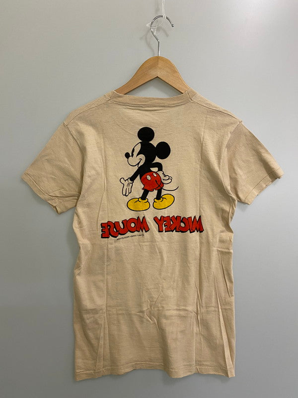 【中古品】【メンズ】 MICKEY MOUSE 70's S/S TEE 70年代 両面プリント ショートスリーブTシャツ 半袖Tシャツ トップス 146-250613-yn-21-min カラー：ベージュ系 万代Net店