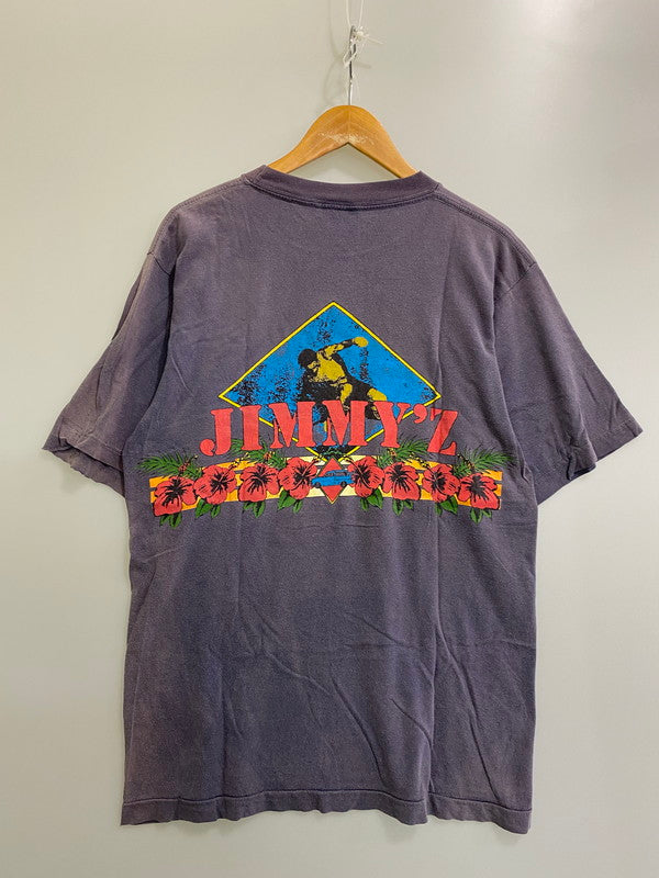【現状渡し品】【メンズ】 JIMMY'Z 90's HIBISCUS BACK LOGO PRINT TEE ジミーズ ハイビスカス バックロゴ プリントTシャツ 半袖Tシャツ トップス 146-250613-yn-19-min カラー：パープル 万代Net店