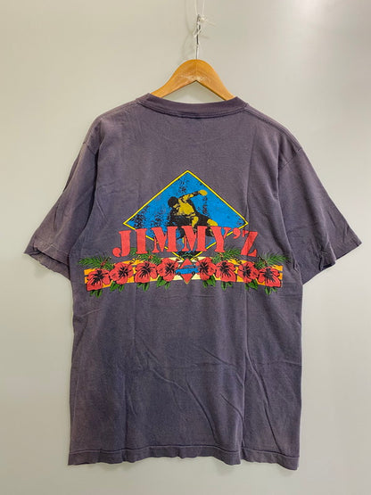 【現状渡し品】【メンズ】 JIMMY'Z 90's HIBISCUS BACK LOGO PRINT TEE ジミーズ ハイビスカス バックロゴ プリントTシャツ 半袖Tシャツ トップス 146-250613-yn-19-min カラー：パープル 万代Net店