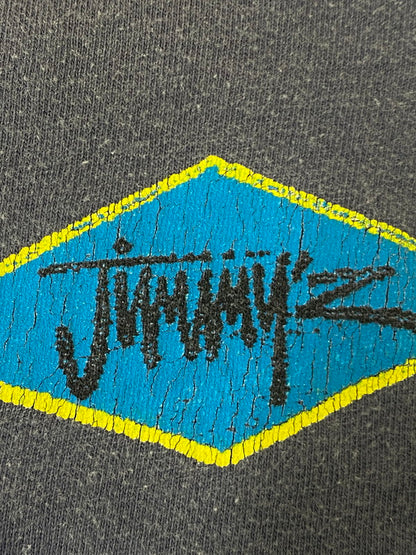 【現状渡し品】【メンズ】 JIMMY'Z 90's HIBISCUS BACK LOGO PRINT TEE ジミーズ ハイビスカス バックロゴ プリントTシャツ 半袖Tシャツ トップス 146-250613-yn-19-min カラー：パープル 万代Net店