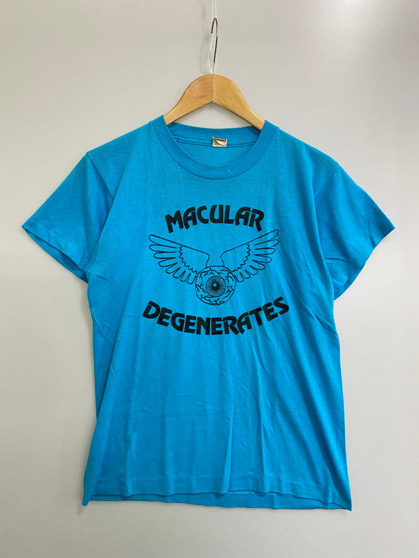 【中古品】【メンズ】 VINTAGE 80's MACULAR DEGENERATES TEE ヴィンテージ ショートスリーブTシャツ 半袖Tシャツ トップス 146-250613-yn-13-min サイズ：M カラー：ブルー系 万代Net店