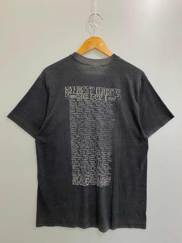 【現状渡し品】【メンズ】 THE NASTY HABITS 80's BIC FUN TOUR TEE ザ ナスティ ハビッツ ツアーTシャツ 半袖Tシャツ トップス 146-250613-yn-15-min サイズ：L カラー：ダークグレー 万代Net店