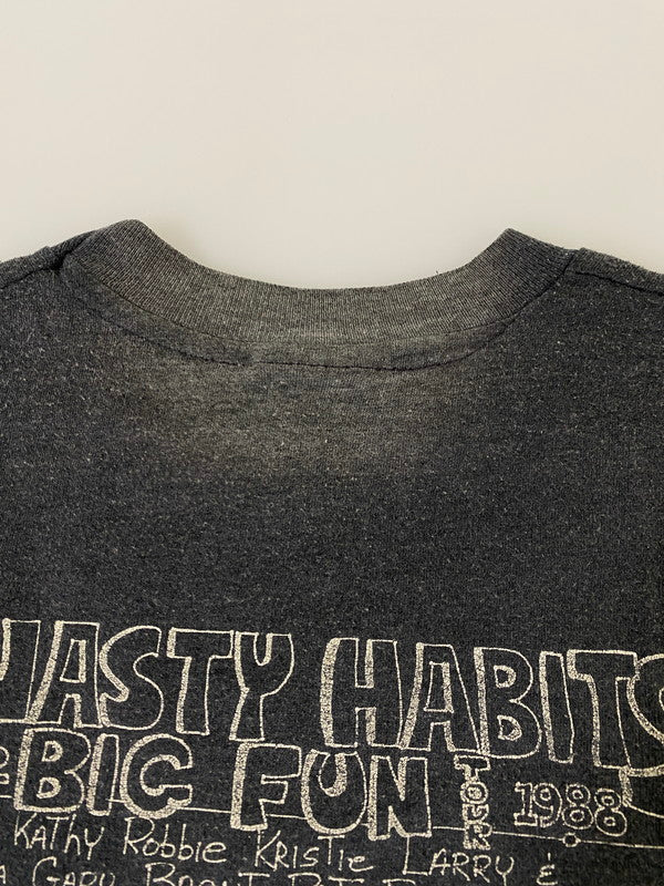 【現状渡し品】【メンズ】 THE NASTY HABITS 80's BIC FUN TOUR TEE ザ ナスティ ハビッツ ツアーTシャツ 半袖Tシャツ トップス 146-250613-yn-15-min サイズ：L カラー：ダークグレー 万代Net店