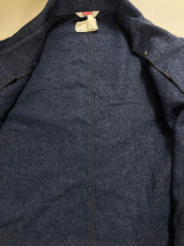 【中古品】【メンズ】 Levi's リーバイス 70S WOOL RIDERS JACKET 70610-4317 70年代 ウール ライダースジャケット メンズ アウター 146-250728-em-09-min サイズ：38 カラー：インディゴブルー 万代Net店