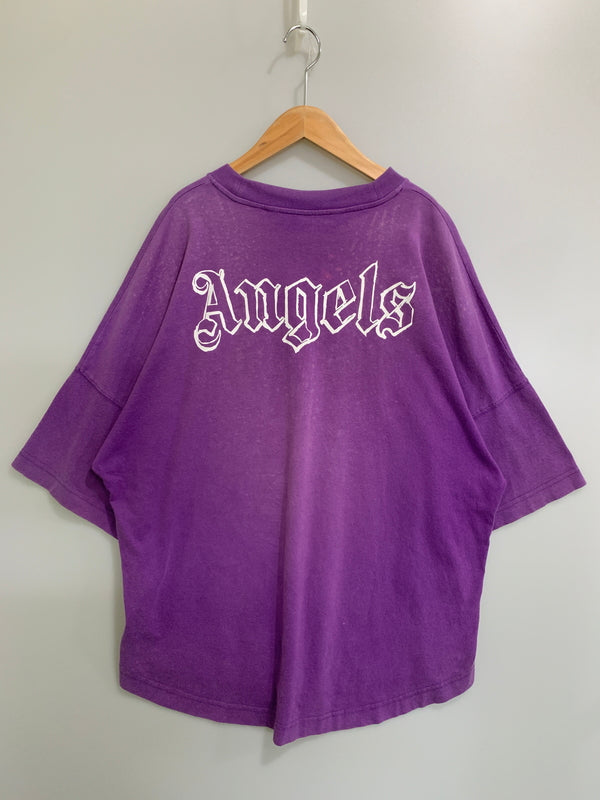 【現状渡し品】【メンズ】 PALM ANGELS パームエンジェルス PMAA002E20JER002 PRINT T-SHIRT 長袖Tシャツ ロングスリーブ 142-260718-AS-16-min サイズ：M カラー：パープル 万代Net店