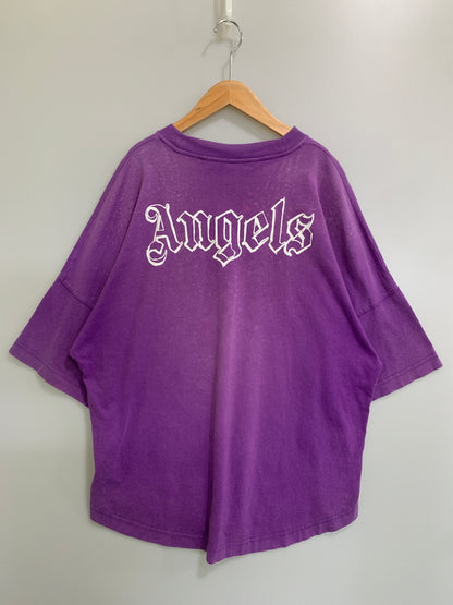 【現状渡し品】【メンズ】 PALM ANGELS パームエンジェルス PMAA002E20JER002 PRINT T-SHIRT 長袖Tシャツ ロングスリーブ 142-260718-AS-16-min サイズ：M カラー：パープル 万代Net店