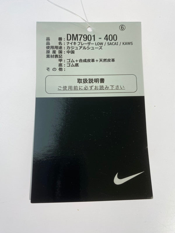【未使用品】【メンズ】 NIKE ナイキ ×KAWS カウズ ×SACAI サカイ DM7901-400 BLAZER LOW NEPTUNE BLUE 靴 シューズ スニーカー 160-250617-AS-2-min サイズ：28.5cm カラー：NEPTUNE BLUE/BLUECAP-WHITE 万代Net店